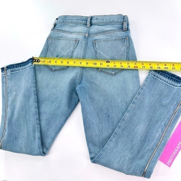 Hudson Holly High Waist Side Zipper Straight Leg Jeans size 25 - Picture 12 of 17